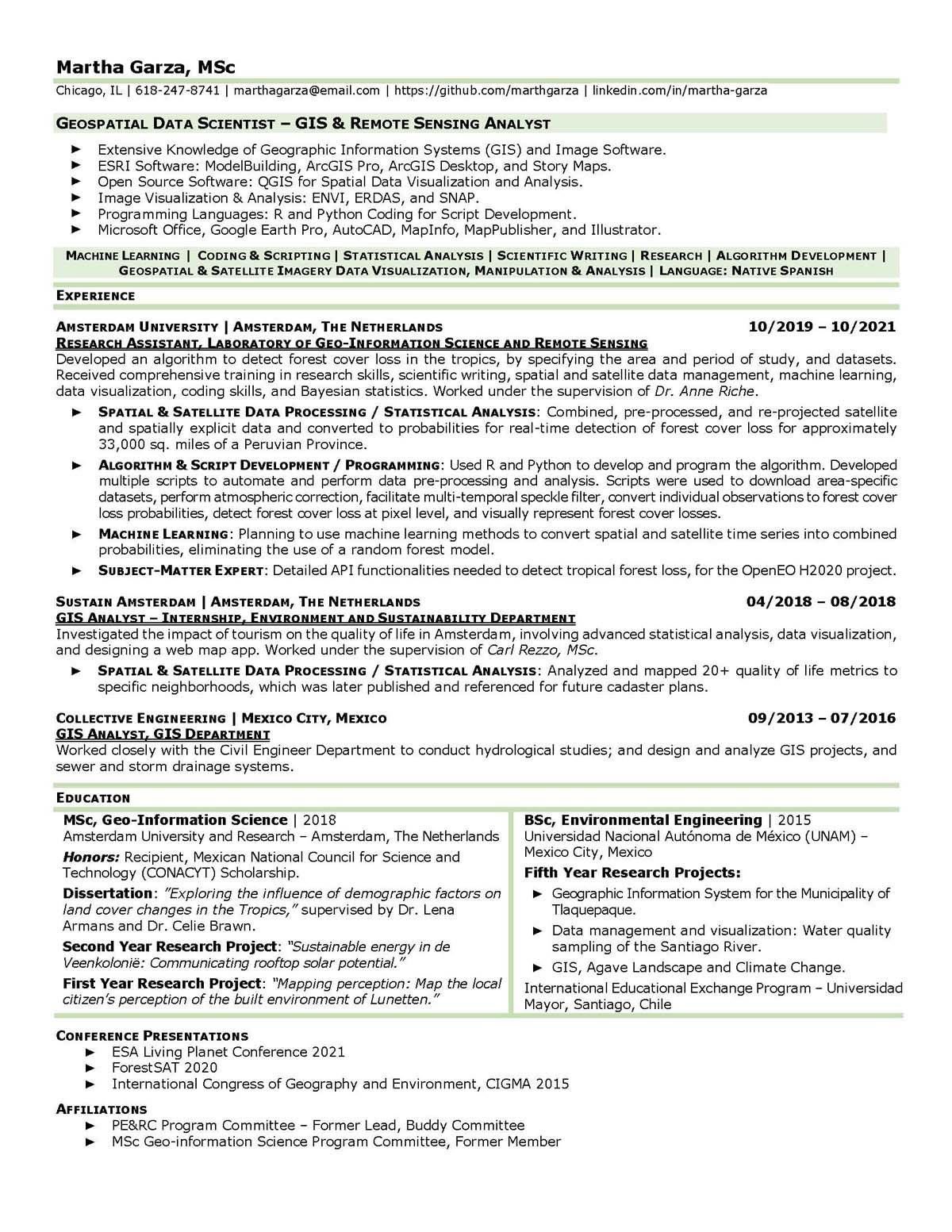Sample resume: Information Technology, Low Experience, Chronological